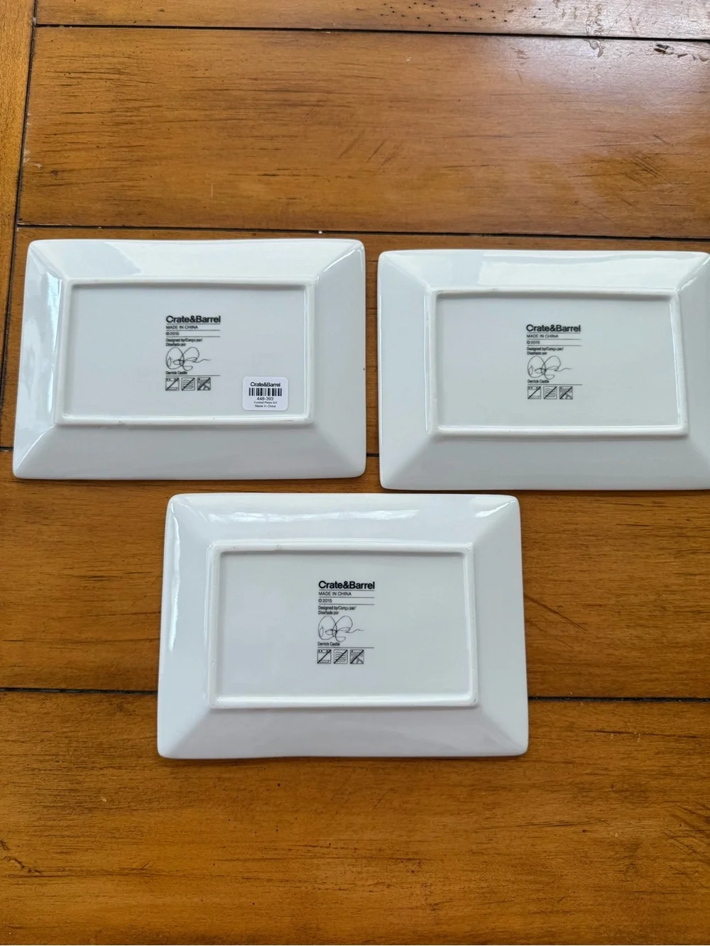 Crate & Barrel Cocktail Small Serving Plates by Derrick Castle